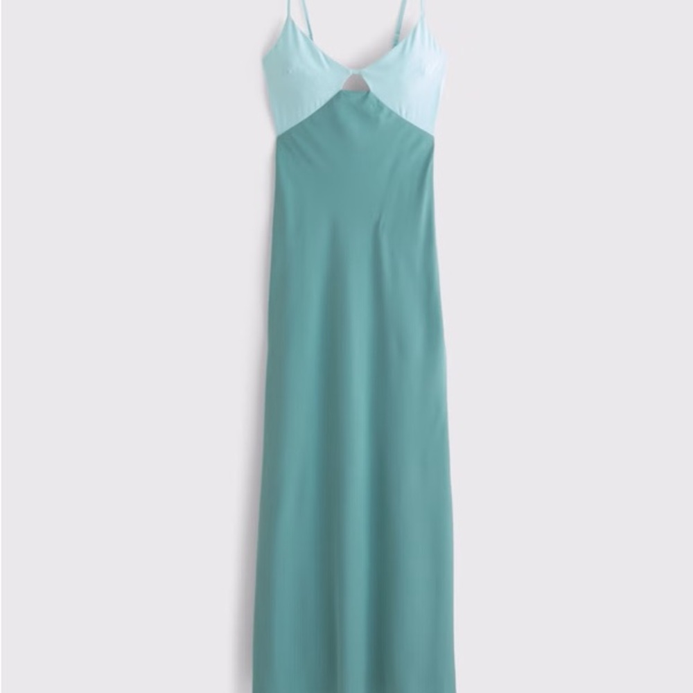 Abercrombie & Fitch Teal Open-Back Maxi Dress - Picture 5 of 8